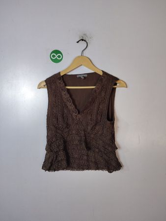 Brown Knit Vest
