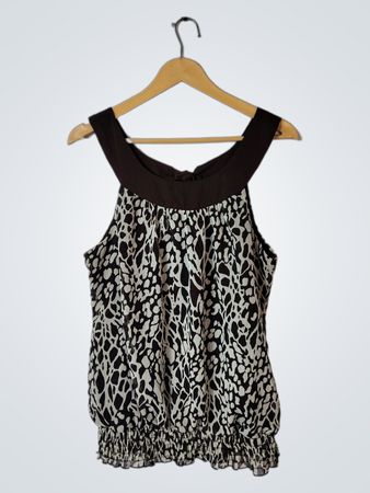 Studio Y Animal Print Sleeveless Top