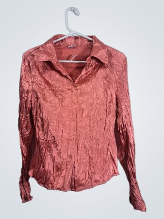 Pink Long-Sleeve Button-Down Shirt
