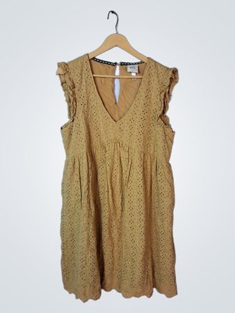 Knox Rose Yellow Eyelet Dress