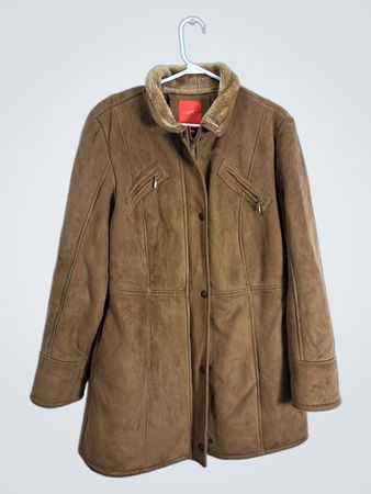 Esprit Faux Suede Sherpa Lined Jacket