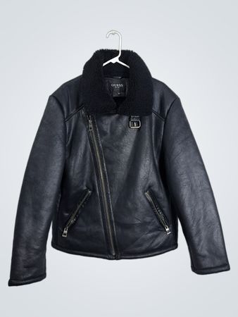Guess Faux Leather Biker Jacket