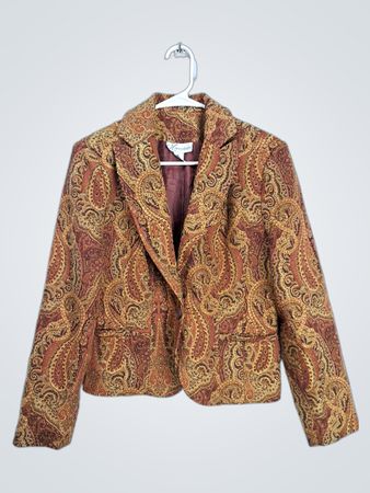 Dressbarn Paisley Print Blazer