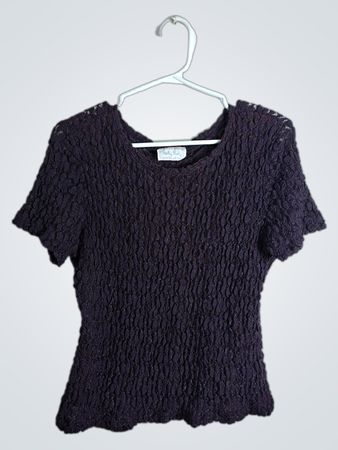Hanky Panky Women's Textured Short Sleeve Top