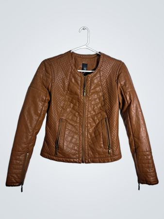 Pimkie Quilted Faux Leather Jacket