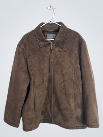 COVINGTON Men's Brown Suede-like Jacket