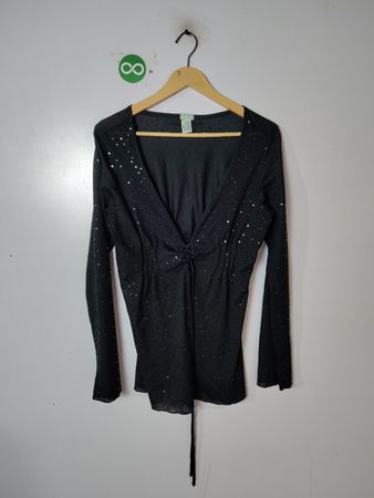 Guess Long-sleeve Sequin Top