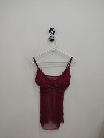 Sheer Lace Babydoll Chemise