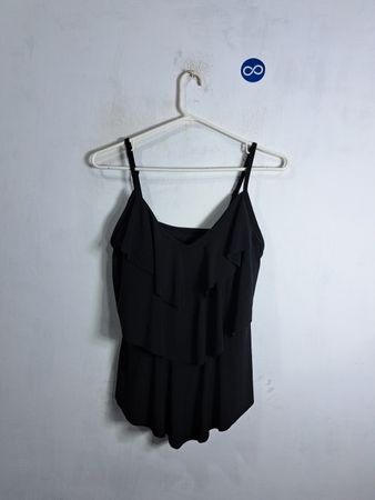 Black Ruffled Camisole