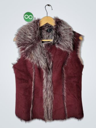 CAPRI Faux Fur Trimmed Vest