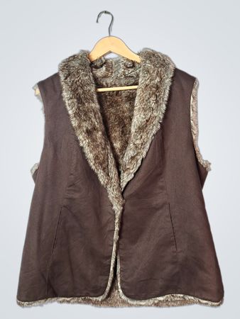 Crosby Faux Fur Trimmed Vest