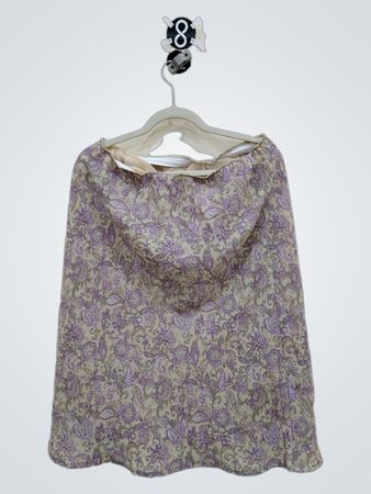 Lightweight Paisley Print Skirt