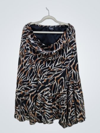 JKLA CALIFORNIA Zebra Print Skirt