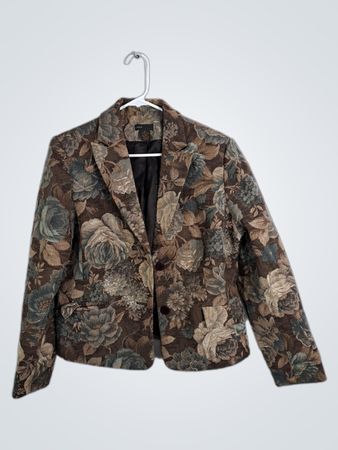 Grace Elements Floral Print Blazer