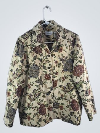 Alfred Dunner Floral Print Jacket