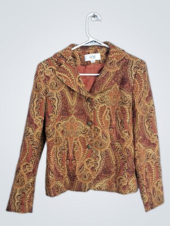 Le Suit Petite Paisley Blazer
