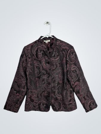 Dressbarn Paisley Pattern Blazer