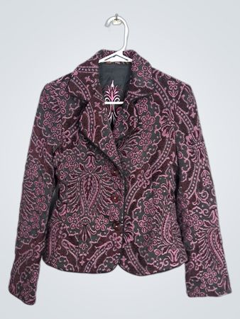 Hanna & Gracie Women's Patterned Blazer