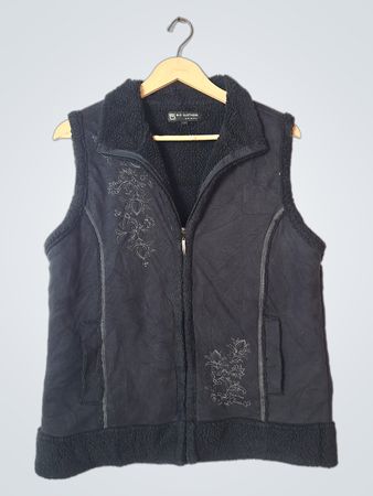 B.C. CLOTHING ORIGINAL Black Sherpa Lined Vest