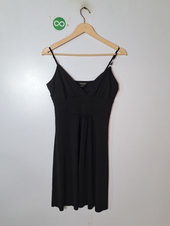 Guess Jeans Black Spaghetti Strap Mini Dress