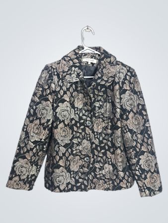 Harve Benard Women's Floral Brocade Blazer