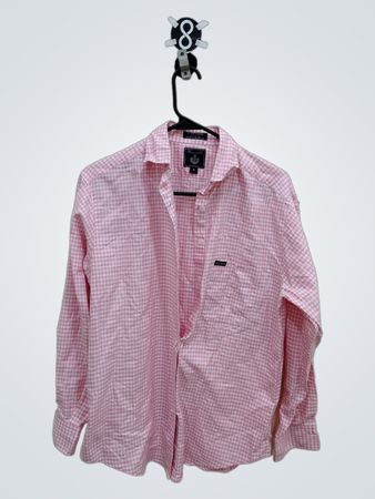 Façonnable Pink Gingham Button-Up Shirt