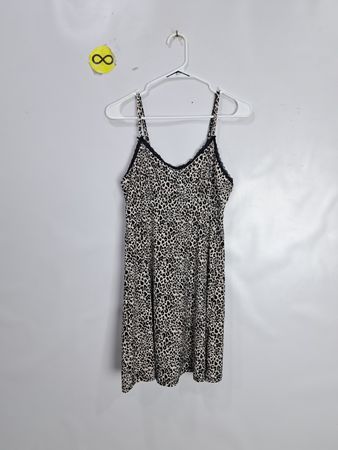 Rene Rofe Sleepwear Leopard Print Slip Dress