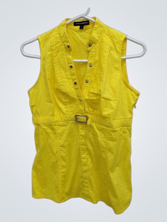 Express Design Studio Sleeveless Button-Up Top
