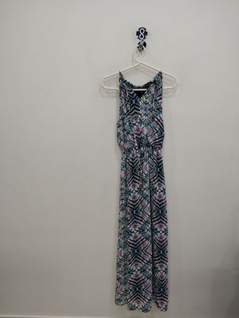 Maxi Dress with Geometric Pattern