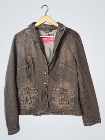 CLASSIC DENIM Women's Brown Denim Jacket