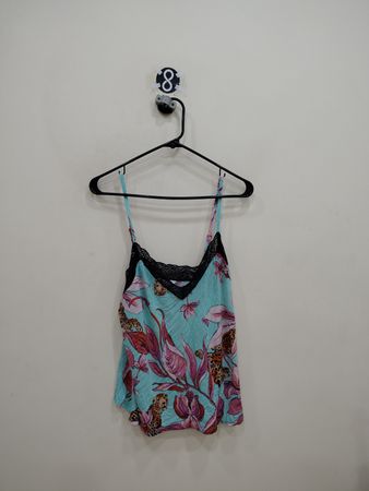 SOFIA INTIMATES By SOFIA VERGARA™ Women's Floral Print Lace Trim Cami Top