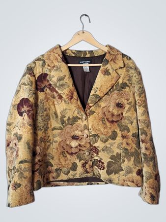 SOFT WORKS Floral Tapestry Blazer
