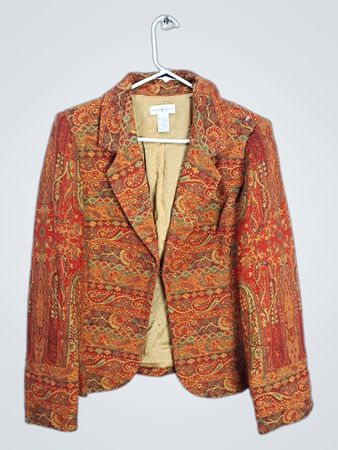 Worthington Paisley Print Blazer