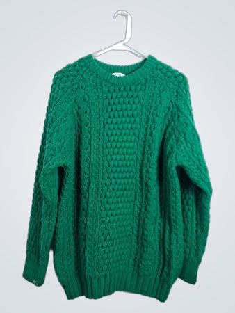 Purple Heather Handloomed Knitwear From Gap of Dunloe Industries Killarney Ireland Pure New Wool Sweater