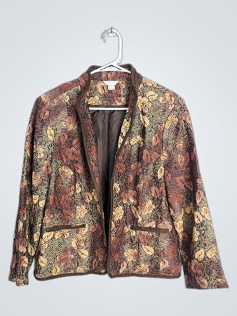 Christopher & Banks Women's Floral Print Blazer