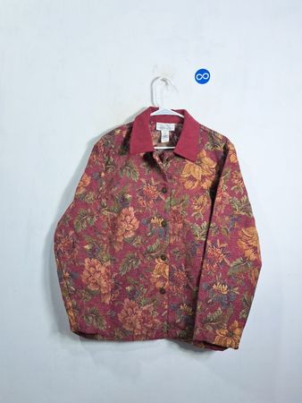 Susan Graver Style Floral Print Jacket
