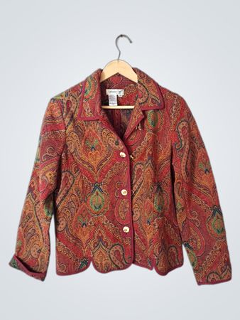 Coldwater Creek Paisley Print Blazer