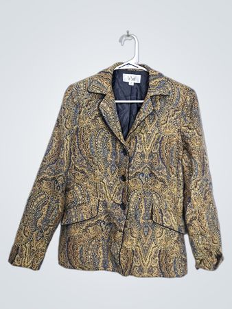 Le Suit Paisley Blazer