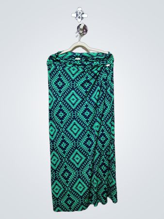 Maxi Skirt with Geometric Pattern