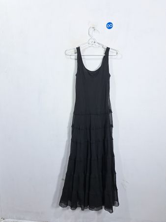 Black Tiered Maxi Dress