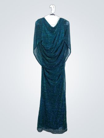 BETSY & ADAM Women's Green Sparkly Gown