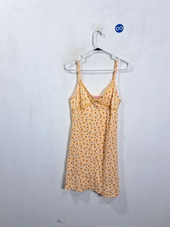 Love to Sleep Yellow Floral Mini Dress