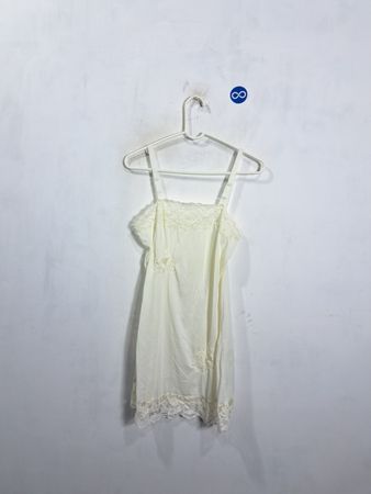 White Slip with Lace Trim