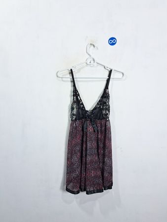 Babydoll Lingerie with Snake Print