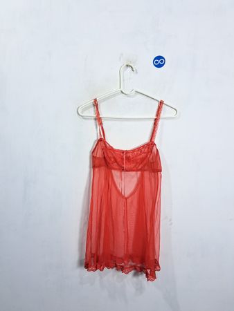 Red Sheer Babydoll Lingerie