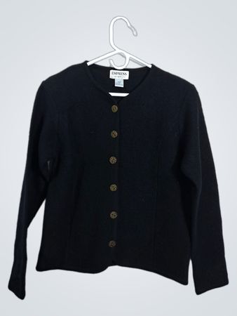 Empress Sportswear Ltd. Black Button-Up Cardigan
