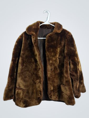 Brown Faux Fur Jacket