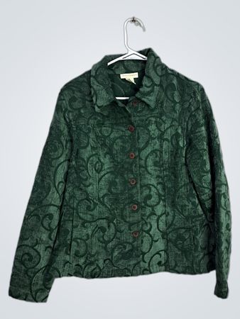 APPLESSEED'S Women's Green Textured Jacket