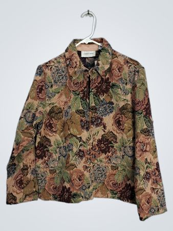 LEMON GRASS Floral Tapestry Jacket
