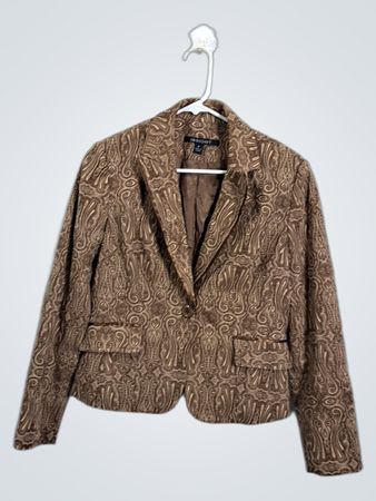 INSIGHT Brown Paisley Pattern Blazer